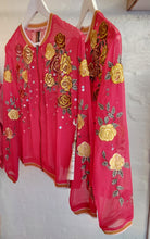 Load image into Gallery viewer, Aratta - The Rosabel Bomber Jacket - Red