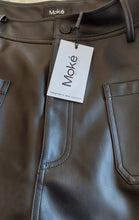 Load image into Gallery viewer, Moke - June Faux Leather wide leg Pants - Black