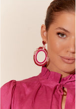 Load image into Gallery viewer, Jewel Top Ring Drop event earrings - Green/Gold