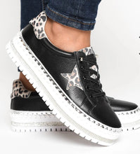 Load image into Gallery viewer, Ameise Leather Sneakers - Manny - Black