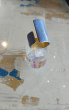 Load image into Gallery viewer, Dora Haralambaki - Pythari Asymm band Ring - Light blue
