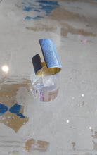 Load image into Gallery viewer, Dora Haralambaki - Pythari Asymm band Ring - Light blue
