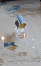 Load image into Gallery viewer, Dora Haralambaki - Pythari Asymm band Ring - Light blue
