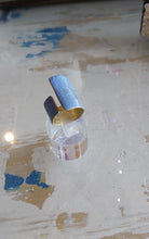 Load image into Gallery viewer, Dora Haralambaki - Pythari Asymm band Ring - Light blue
