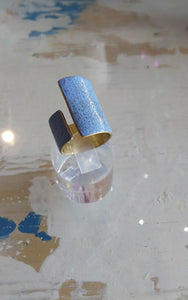 Dora Haralambaki - Pythari Asymm band Ring - Light blue