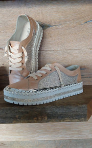 Ameise - Leather Bling Sneaker - Rose - SHANI