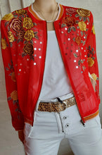 Load image into Gallery viewer, Aratta - The Rosabel Bomber Jacket - Red
