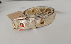 Italian Star - Leather Wilde metallic belt