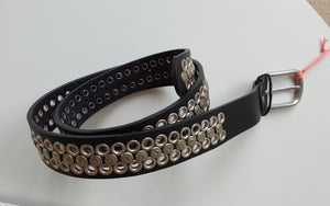 Italian Star - Valili Leather Belt - Black