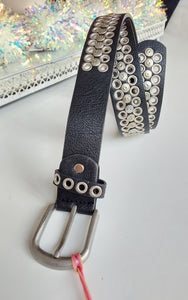 Italian Star - Valili Leather Belt - Black