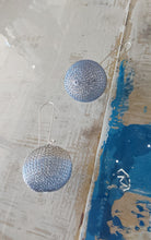 Load image into Gallery viewer, Seriously Designs - Mesh Earrings - Stainless/Blue
