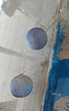 Load image into Gallery viewer, Seriously Designs - Mesh Earrings - Stainless/Blue
