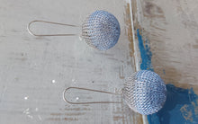 Load image into Gallery viewer, Seriously Designs - Mesh Earrings - Stainless/Blue
