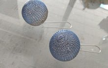 Load image into Gallery viewer, Seriously Designs - Mesh Earrings - Stainless/Blue
