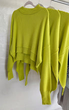 Load image into Gallery viewer, Cropped Ribbed Sweater - Lime
