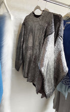 Load image into Gallery viewer, Metallic Ribbed knit - Silver/ Black
