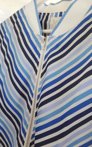 365 Days - Brooklyn Stripe Bomber Jacket - Blue