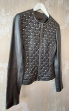 Load image into Gallery viewer, DEA Leather Jacket with stud feature - Black
