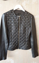 Load image into Gallery viewer, DEA Leather Jacket with stud feature - Black
