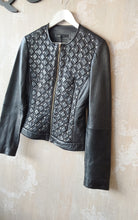Load image into Gallery viewer, DEA Leather Jacket with stud feature - Black
