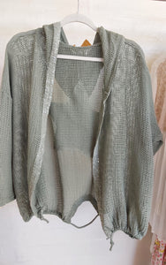 Net Star hooded Jacket - khaki