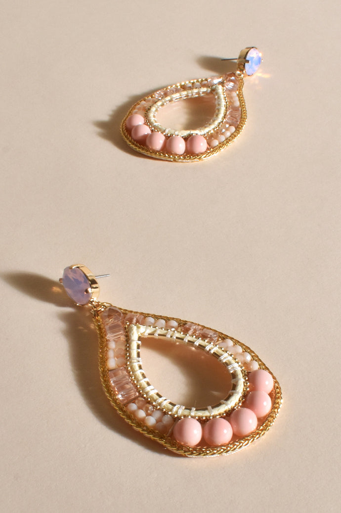 Ever statement earrings - Jewel beaded