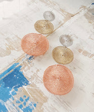 Load image into Gallery viewer, Seriously Designs - 3 circle Mesh Earrings
