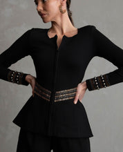 Load image into Gallery viewer, Blair Peplum Embellishment Jacket by Cazinc the Label
