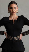 Load image into Gallery viewer, Blair Peplum Embellishment Jacket by Cazinc the Label

