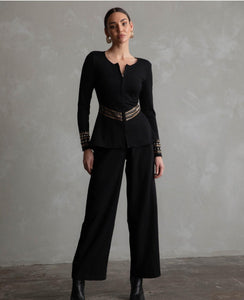 Blair Peplum Embellishment Jacket by Cazinc the Label