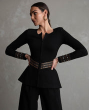 Load image into Gallery viewer, Blair Peplum Embellishment Jacket by Cazinc the Label
