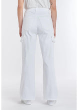 Load image into Gallery viewer, Italian Star - Cargo Denim Pant - White
