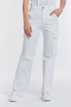 Load image into Gallery viewer, Italian Star - Cargo Denim Pant - White
