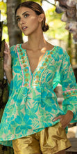 Load image into Gallery viewer, Miss June - Gemma Blouse - Turquoise
