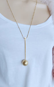 Katerina Vasou - Ocean Spheres Drop Ball Necklace Gold