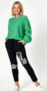 La strada - Detail Knit - Green