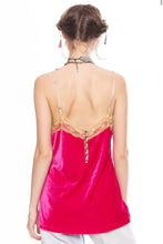 Load image into Gallery viewer, Aratta - Velvet Dreams Cami - Rosa
