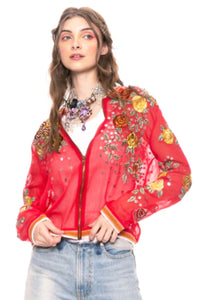 Aratta - The Rosabel Bomber Jacket - Red