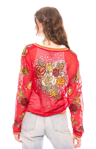 Aratta - The Rosabel Bomber Jacket - Red