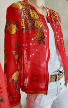 Load image into Gallery viewer, Aratta - The Rosabel Bomber Jacket - Red
