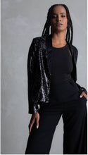 Load image into Gallery viewer, Cazinc the Label- Federal Sequin Blazer - Black
