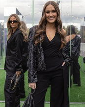 Load image into Gallery viewer, Cazinc the Label- Federal Sequin Blazer - Black
