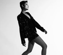 Load image into Gallery viewer, Cazinc the Label- Federal Sequin Blazer - Black
