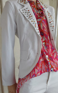 Jacket Rhinestone - White