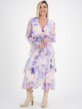 Load image into Gallery viewer, La Strada - Layered Cross over Dress - Violet &amp; purple
