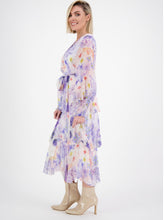 Load image into Gallery viewer, La Strada - Layered Cross over Dress - Violet &amp; purple
