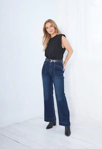 Saint Rose - Jayne wide leg jeans - Dark Indigo