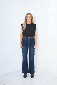 Saint Rose - Jayne wide leg jeans - Dark Indigo