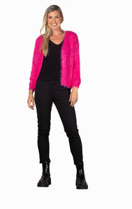 Urban Luxury- Buttonless Fury Cardigan - Bubblegum