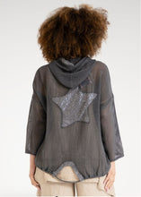 Load image into Gallery viewer, Net Star hooded Jacket - White
